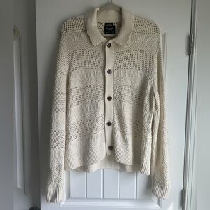 Abercrombie & Fitch Off-White Knit Cardigan